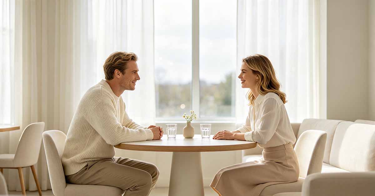 Como responder 'Qual é a sua maior fraqueza' sem se sabotar: dois colegas conversando