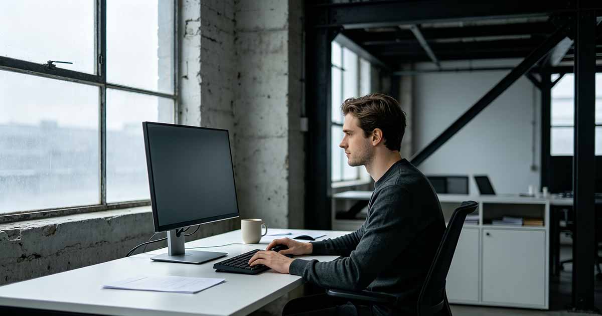 How to Ask for a Stretch Assignment That Actually Accelerates Your Growth: professional working at a desk