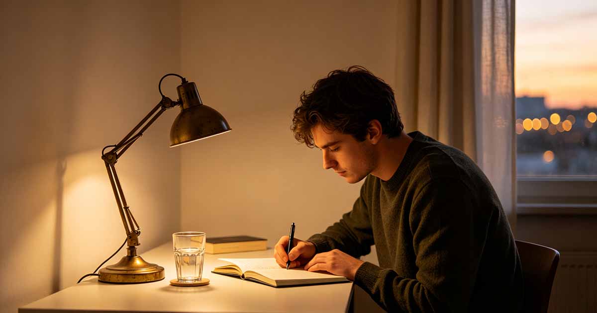 您告訴經理您在另一個國家工作。現在什麼？: 專業人士在辦公桌前工作
